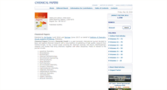 Desktop Screenshot of chemicalpapers.com