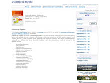 Tablet Screenshot of chemicalpapers.com